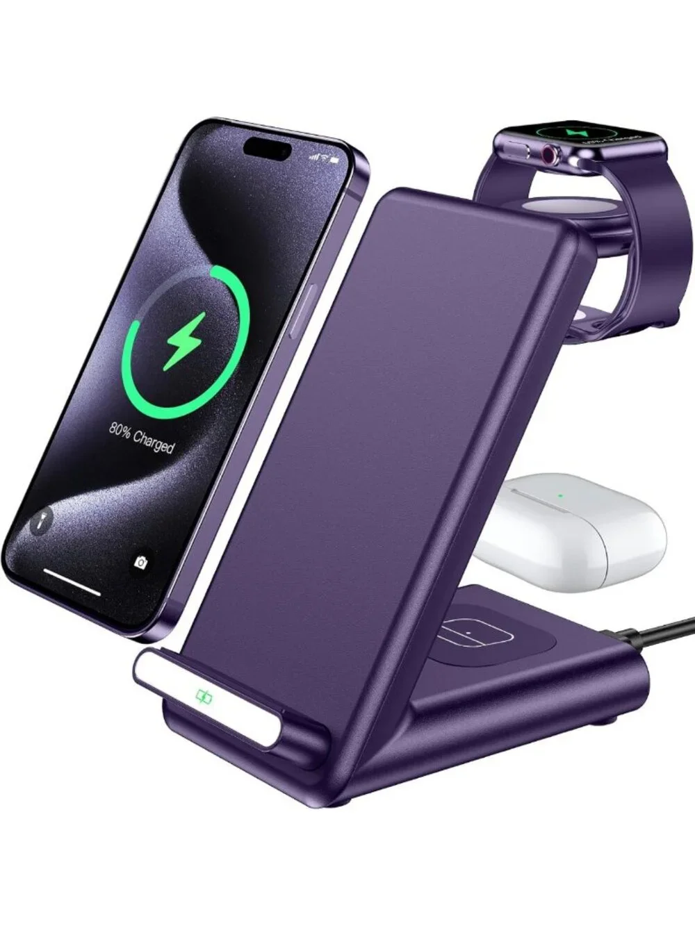 3-in-1 Wireless Charging Station for Apple Devices | Fast Charger for iPhone
